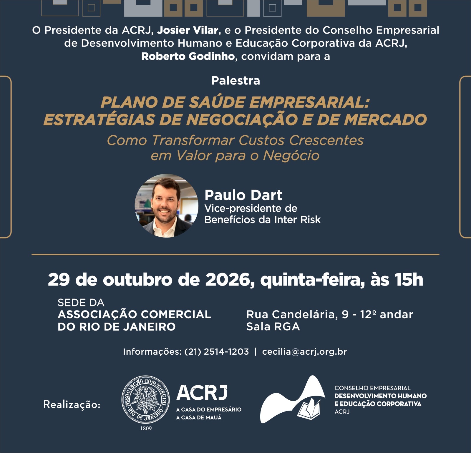 Imagem oficial do evento Palestra sobre Plano de Saúde Empresarial