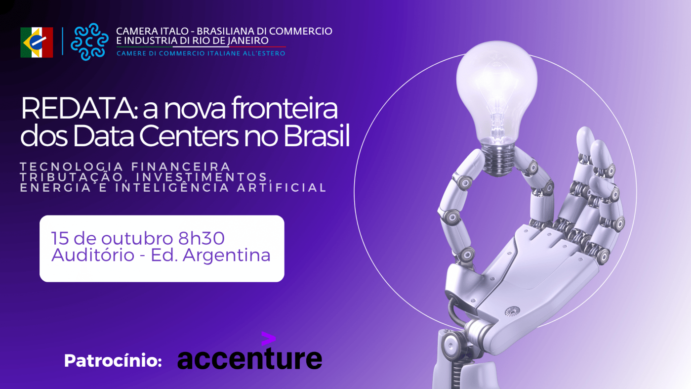Imagem oficial do evento REDATA: a nova fronteira dos Data Centers no Brasil